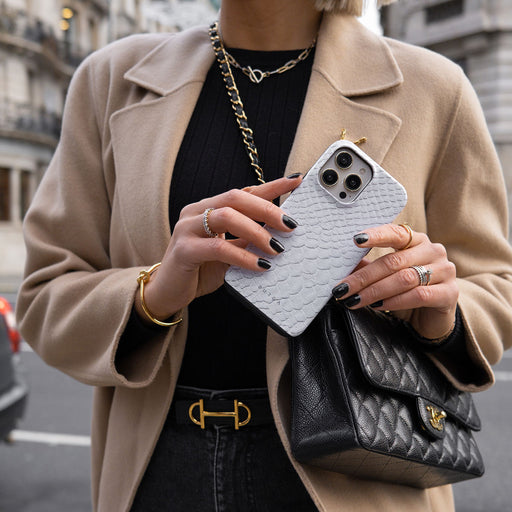 Glacial Desert - White Snakeskin Xiaomi 14 Ultra Case 5