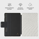 Glacial Desert - White Snakeskin Samsung Galaxy Tab S8+/S7+/S7 FE Case 2