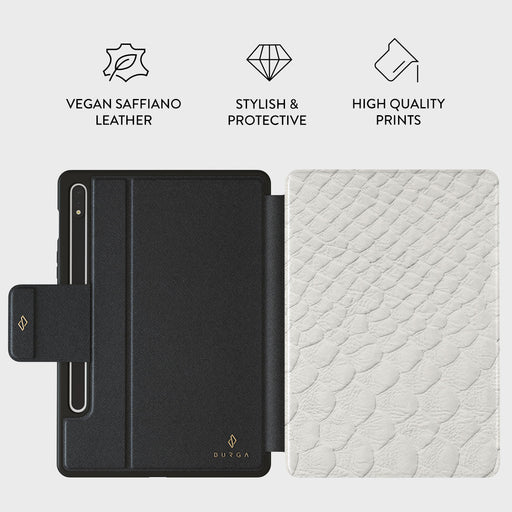 Glacial Desert - White Snakeskin Samsung Galaxy Tab S8+/S7+/S7 FE Case 2