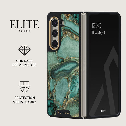 Ubud Jungle - Turquoise Samsung Galaxy Z Fold 5 Case 2