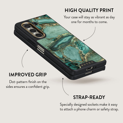 Ubud Jungle - Turquoise Samsung Galaxy Z Fold 5 Case 5