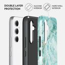 Uluwatu Waves - Teal Samsung Galaxy A55 Case 2