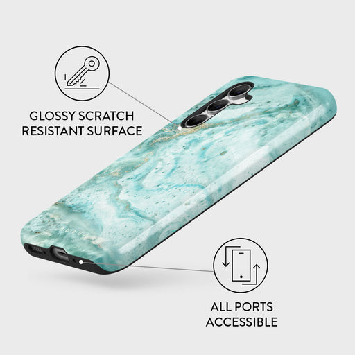 Uluwatu Waves - Teal Samsung Galaxy A55 Case 3
