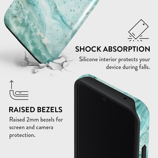 Uluwatu Waves - Teal Samsung Galaxy A55 Case 4