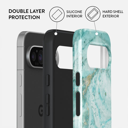 Uluwatu Waves - Teal Google Pixel 9 Pro XL Case 2