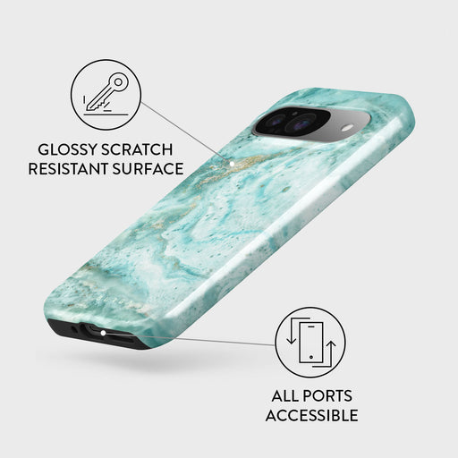 Uluwatu Waves - Teal Google Pixel 9 Case 3