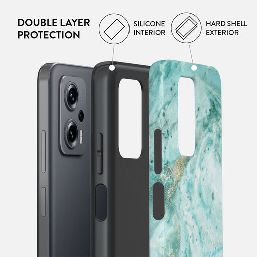 Uluwatu Waves - Teal Xiaomi Redmi Note 11T Pro / 11T Pro+ Case 2
