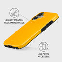 Canary Yellow - Snake Skin iPhone 16 Plus Case 3