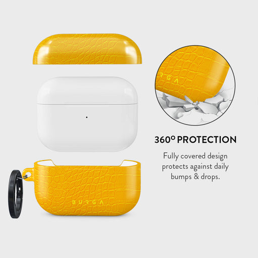 Canary Yellow - Snake Skin AirPods Pro 2 Case 2