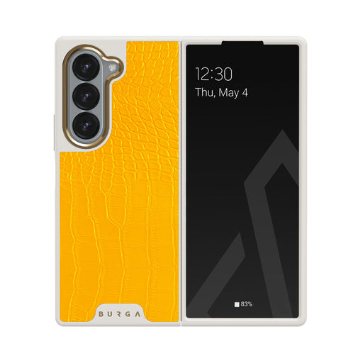 Canary Yellow - Snake Skin Samsung Galaxy Z Fold 6 Case 23