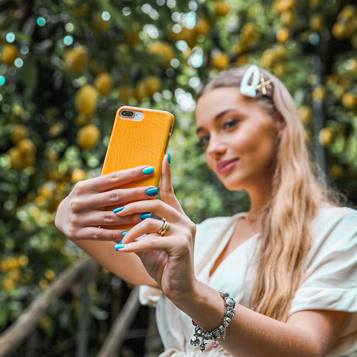 Canary Yellow - Snake Skin iPhone 16 Plus Case 20