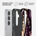 Purple Skies - Marble Samsung Galaxy S24 FE Case 2
