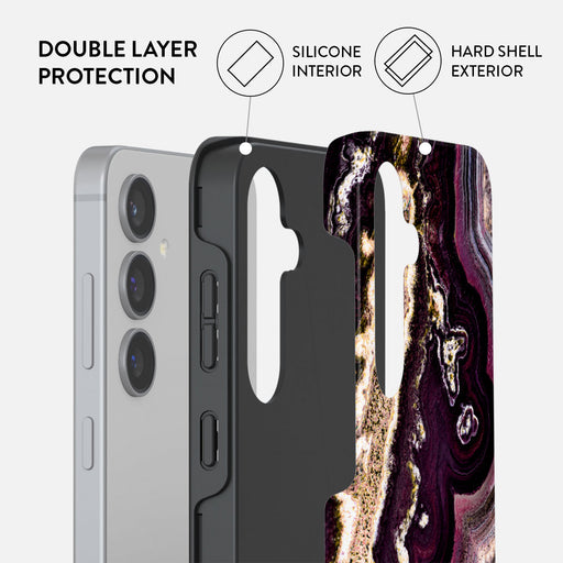 Purple Skies - Marble Samsung Galaxy S24 FE Case 2
