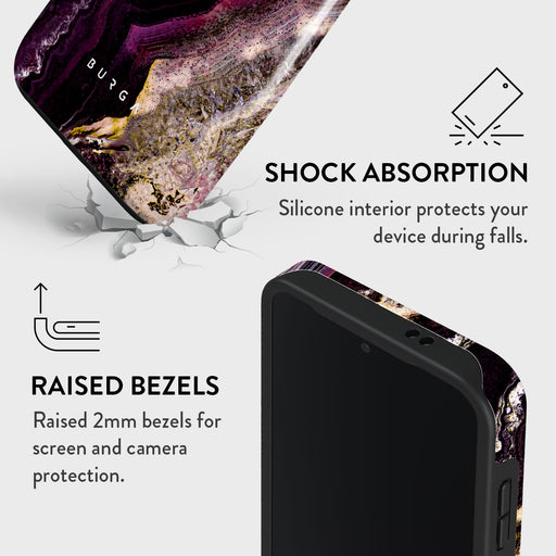 Purple Skies - Marble Samsung Galaxy S24 FE Case 4