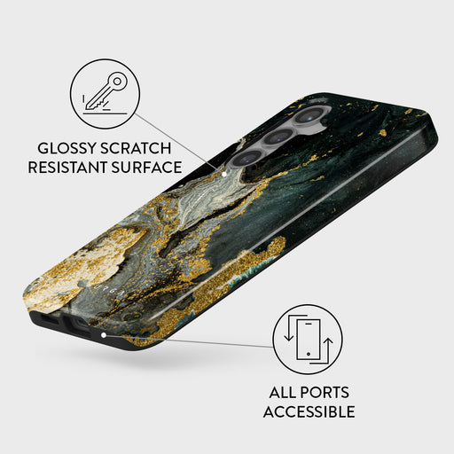 Northern Lights - Marble Samsung Galaxy S24 Case 7