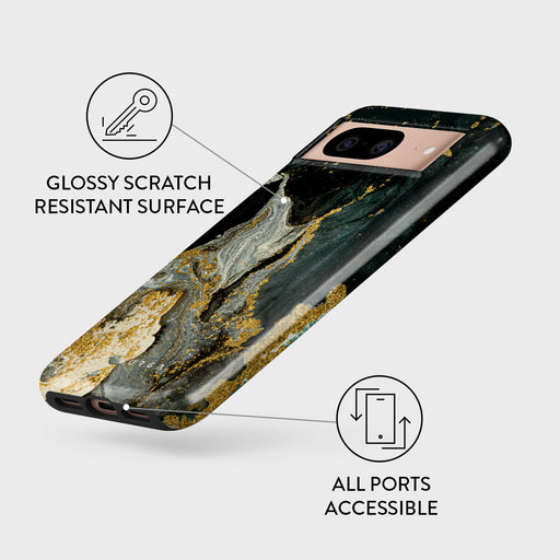 Northern Lights - Marble Google Pixel 8 Case 3