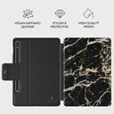 Make A Wish - Gold Marble Samsung Galaxy Tab S8/S7 Case 2