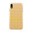 Tuscan Sun - Yellow Plaid iPhone XR Case