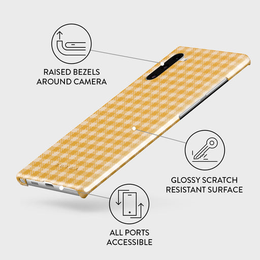 Tuscan Sun - Yellow Plaid Samsung Galaxy Note 10 Case 3