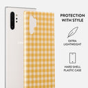 Tuscan Sun - Yellow Plaid Samsung Galaxy Note 10 Plus Case 2
