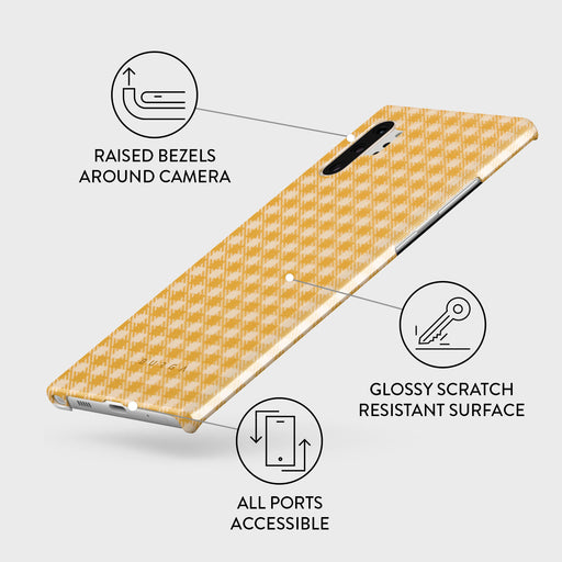 Tuscan Sun - Yellow Plaid Samsung Galaxy Note 10 Plus Case 3