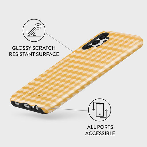 Tuscan Sun - Yellow Plaid Samsung Galaxy A13 4G Case 3