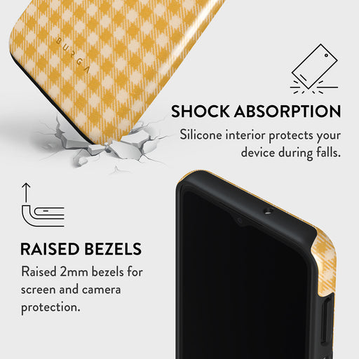 Tuscan Sun - Yellow Plaid Samsung Galaxy A13 4G Case 4