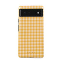 Tuscan Sun - Yellow Plaid Google Pixel 6 Case 1