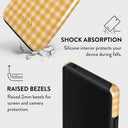 Tuscan Sun - Yellow Plaid Google Pixel 6 Case 4