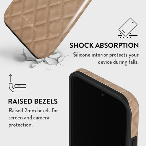 Simply Cream - Quilted iPhone 14 Pro Max Case 8