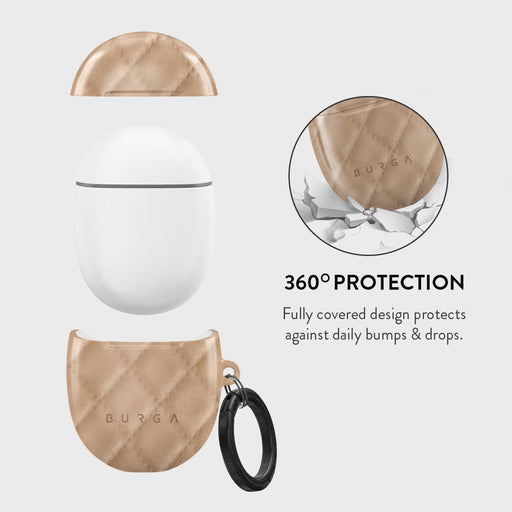 Simply Cream - Quilted Google Pixel Buds 2 Case 2