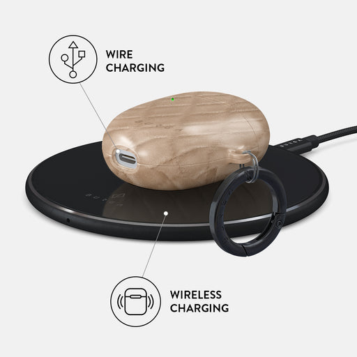 Simply Cream - Quilted Google Pixel Buds 2 Case 3