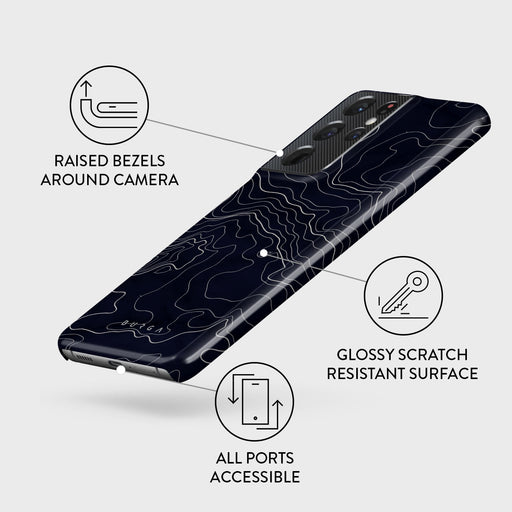 Drifting Shores - Line Art Samsung Galaxy S21 Ultra Case 3