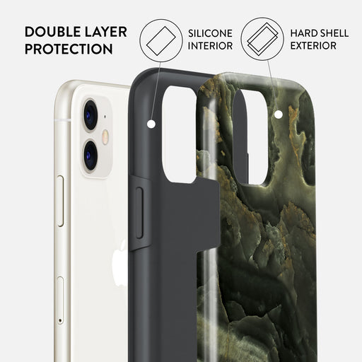 Misty Forest - Green Marble iPhone 11 Case 6