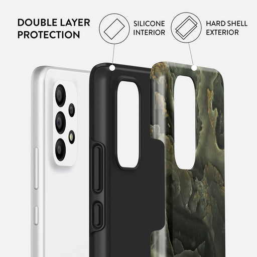 Misty Forest - Green Marble Samsung Galaxy A33 Case 2