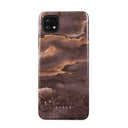 Fire Wood - Brown Marble Samsung Galaxy A22 5G Case 1