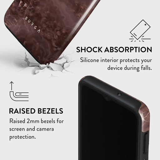 Fire Wood - Brown Marble Samsung Galaxy A13 4G Case 4
