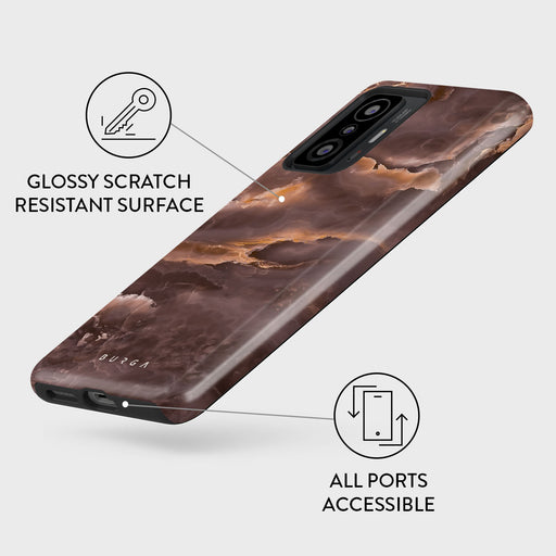 Fire Wood - Brown Marble Xiaomi 11T / 11T Pro Case 3