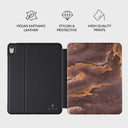 Fire Wood - Brown Marble iPad 10.9 (A16/10th Gen) Case 3