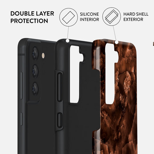 Toasted Chestnut - Brown Samsung Galaxy S21 FE Case 2