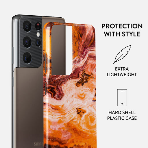 Pumpkin Spice - Orange Samsung Galaxy S21 Ultra Case 2