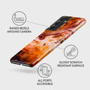 Pumpkin Spice - Orange Samsung Galaxy S21 Ultra Case 3
