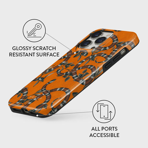 Bitter Apricot - Snake iPhone 13 Pro Max Case 7