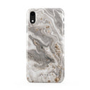 Snowstorm - Grey Marble iPhone XR Case 1