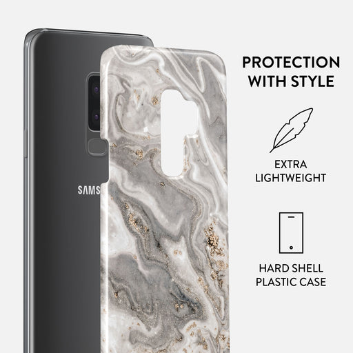 Snowstorm - Grey Marble Samsung Galaxy S9 Plus Case 2