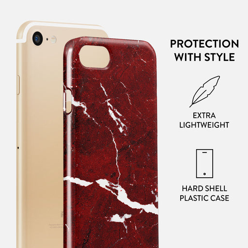 Iconic Red Ruby - Marble iPhone 7 / iPhone 8 Case 2