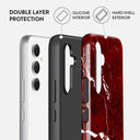 Iconic Red Ruby - Marble Samsung Galaxy A54 Case 2