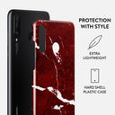 Iconic Red Ruby - Marble Huawei P30 Lite Case 2