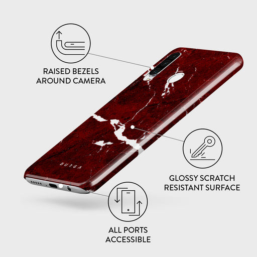 Iconic Red Ruby - Marble Huawei P30 Lite Case 3