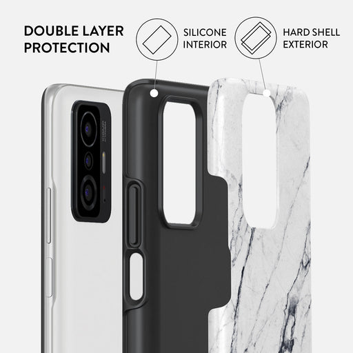 Satin White - Marble Xiaomi 11T / 11T Pro Case 2